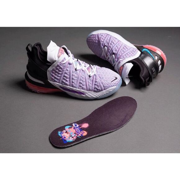 Nike LeBron XVIII 18 Purple White Black Red CW2760 900 - SIZE 7Y / 8.5 WOMENS main image 10